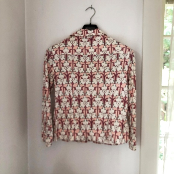 Prada/ Floral Long Sleeve Top/Shirt / Size Small - Picture 6 of 11